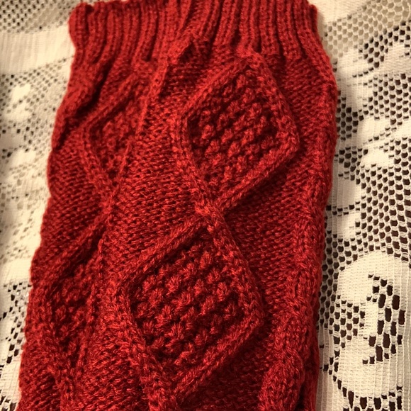 2 SETS OF RHOMBIC KNIT HAND ARM
WARMERS FINGERLESS
GLOVES W/THUMBHOLES - Picture 2 of 3